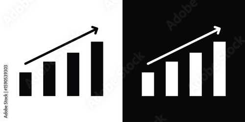 Stagflation icon vector, filled flat sign, solid pictogram. Symbol, logo illustration.