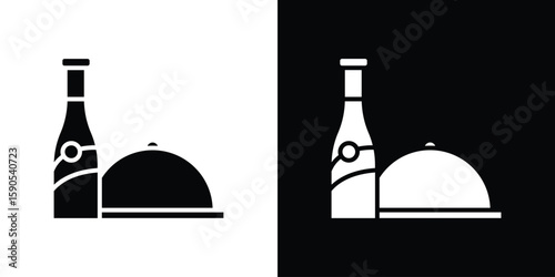 Room service icon vector, filled flat sign, solid pictogram. Symbol, logo illustration.