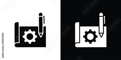 Prototyping icon vector, filled flat sign, solid pictogram. Symbol, logo illustration.