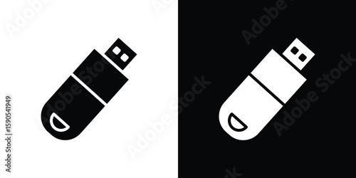 Pendrive icon vector, filled flat sign, solid pictogram. Symbol, logo illustration.