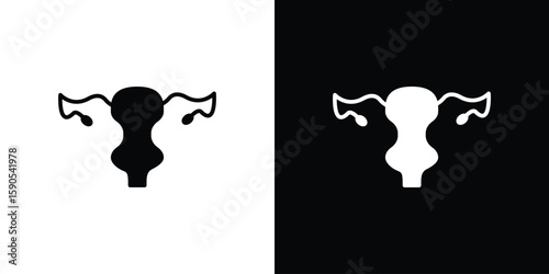 Pelvic inflammatory disease icon vector, filled flat sign, solid pictogram. Symbol, logo illustration.