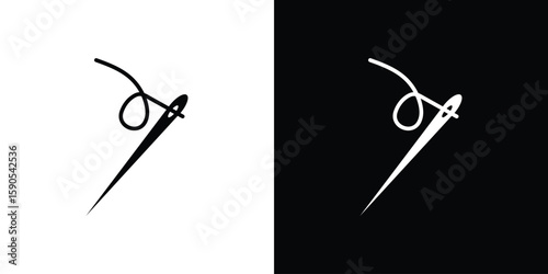 Needle icon vector, filled flat sign, solid pictogram. Symbol, logo illustration.