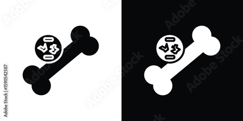 Multiple myeloma icon vector, filled flat sign, solid pictogram. Symbol, logo illustration.