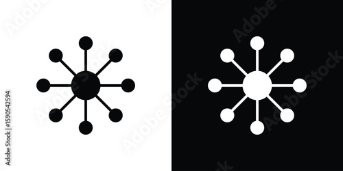 Multi channel icon vector, filled flat sign, solid pictogram. Symbol, logo illustration.