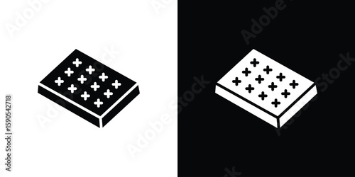 Mattress icon vector, filled flat sign, solid pictogram. Symbol, logo illustration.