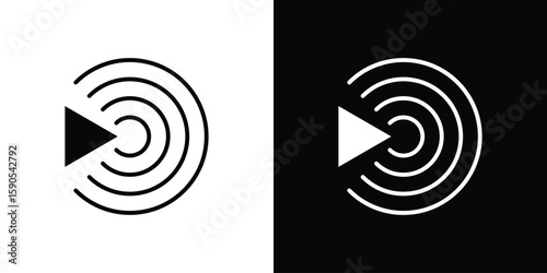 Livestream icon vector, filled flat sign, solid pictogram. Symbol, logo illustration.