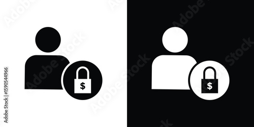 Guarantor icon vector, filled flat sign, solid pictogram. Symbol, logo illustration.