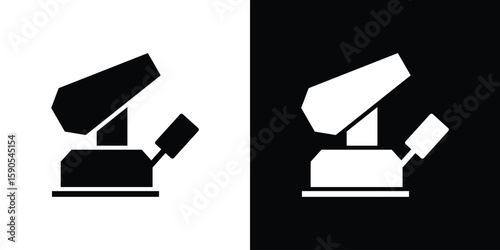 Floor sanding machine icon vector, filled flat sign, solid pictogram. Symbol, logo illustration.