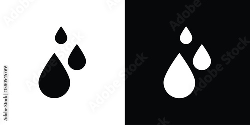 Drop icon vector, filled flat sign, solid pictogram. Symbol, logo illustration.