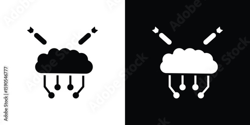 DOS icon vector, filled flat sign, solid pictogram. Symbol, logo illustration.