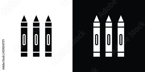 Crayon icon vector, filled flat sign, solid pictogram. Symbol, logo illustration.