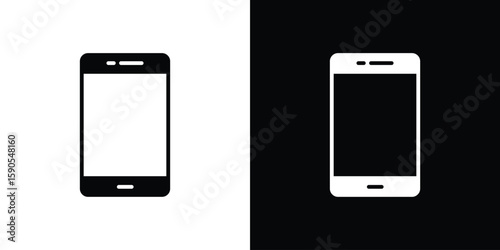 Cell phone icon vector, filled flat sign, solid pictogram. Symbol, logo illustration.
