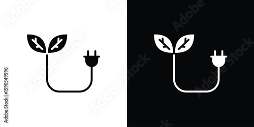 Biomass energy icon vector, filled flat sign, solid pictogram. Symbol, logo illustration.