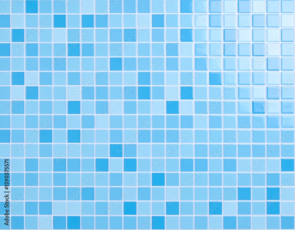 Fototapeta premium Blue Mosaic Tile Pattern