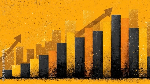 Growth Chart: Upward Trend in Business, Financial Success, and Market Expansion