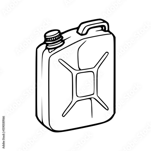 fuel jerry can outline
