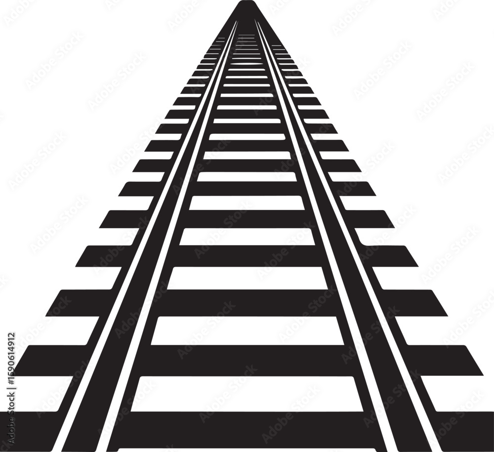 train tracks silhouette vector, train tracks vector illustration, logo vector train tracks silhouette vector, train tracks vector illustration, logo vector