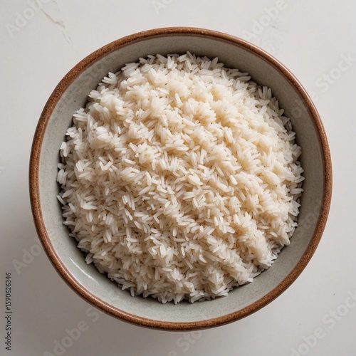 bowl of rice with chopsticks