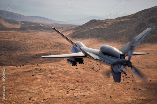 Future Drone War Robotic Infiltration Surveillance Mission