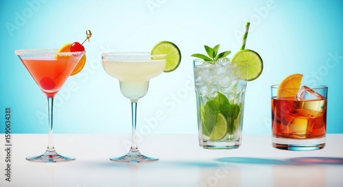 cocktail with lime and ice