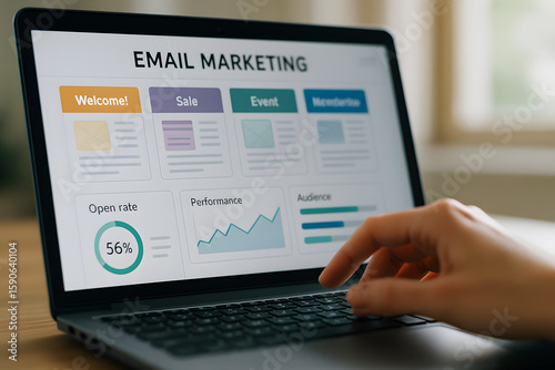 online email marketing concept