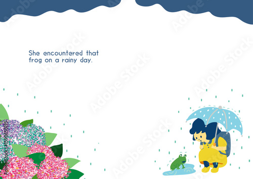 雨の日のカエル