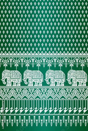 Elegant elephant pattern
