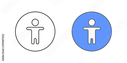 Universal accessibility symbol icon featuring the classic figure design used for inclusive technology and access support.