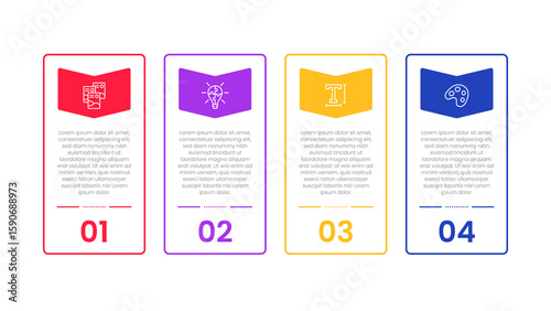 Infographic design 6 steps point or option with icons. Infographic business concept Can be used for info graphics, flow charts, presentations, web sites, banners.
