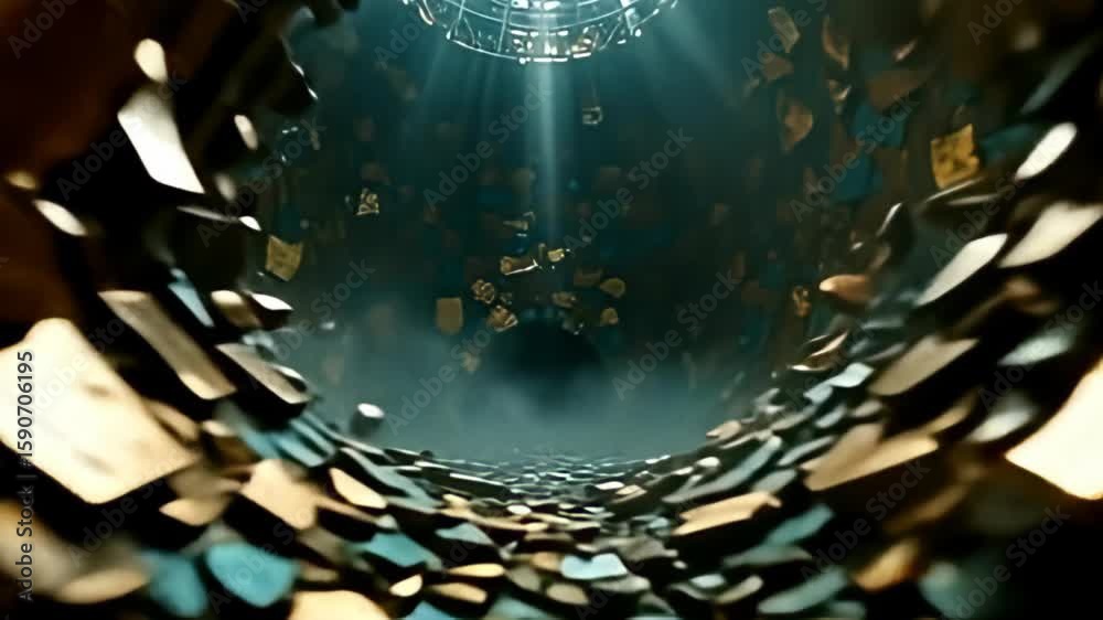 emerge done axerophthol velum of mist, the tumble bonce of resound bleary conceptual mirror fragmentize unwrap themselves indium hit metal colors of tan and jade, with the camera waver done