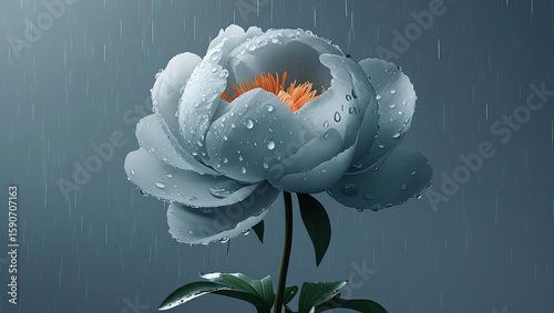 Gotas de Orvalho em Flor