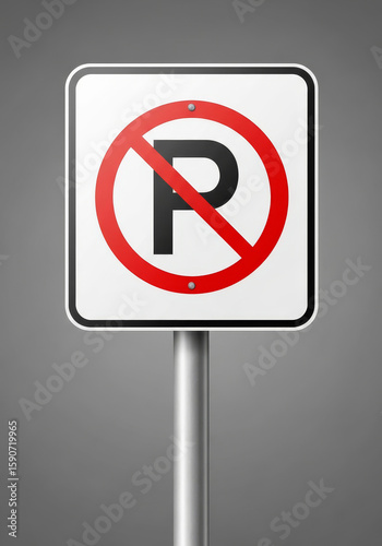 Free Download A no parking sign is posted on a metal pole - GFXLoad