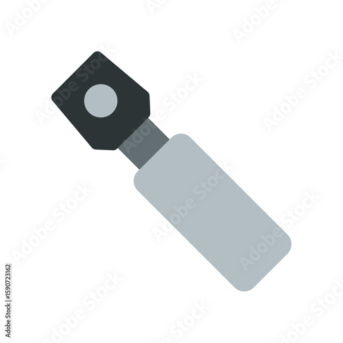 ophthalmoscope simple flat icon illustration