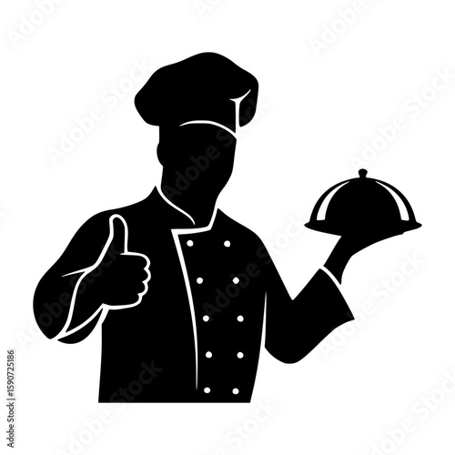 Chef Silhouette - Food Service Icon