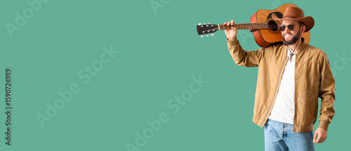 Handsome young happy man in...