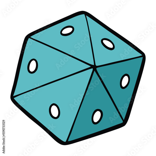 A d6 dice is a small cube with six faces, each showing 1–6 dots. It’s used in board games and tabletop RPGs for random rolls and probability-based decisions.
