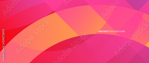 Pink abstract background with round objects overlapping each other to form a beautiful pattern. Vector template for digital lux business banner, contemporary formal invitation, luxury voucher