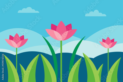 tulips in the garden