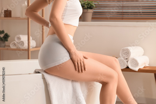 Beautiful young woman with ...