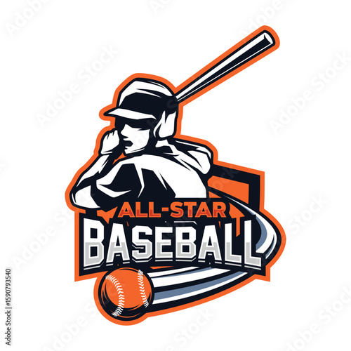 Baseball Logo Design. Sports Baseball Logo Design Vector