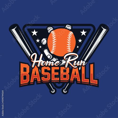 Baseball Logo Design. Sports Baseball Logo Design Vector