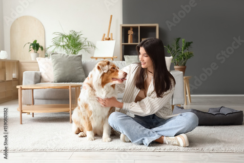 Young woman with Australian...