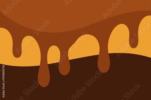 melted chocolate dripping