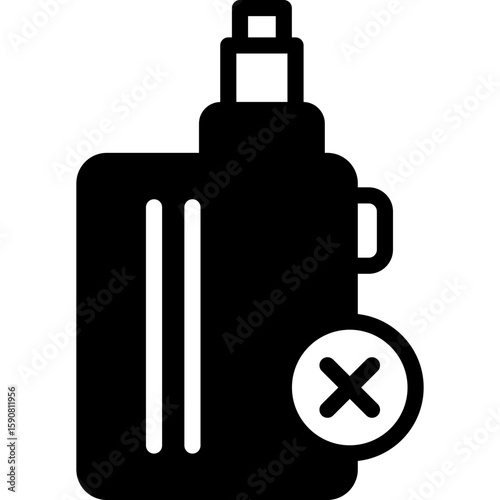 vape icon illustration design with solid