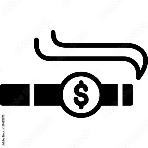 waste icon illustration design with solid