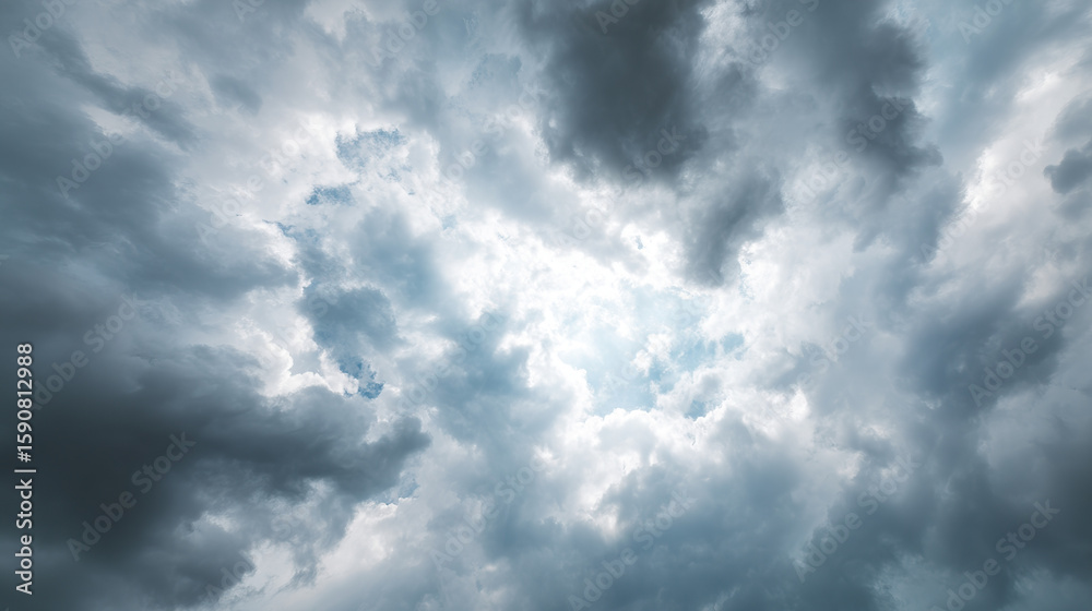 custom made wallpaper toronto digitalSunlit clouds in bright blue sky with dramatic light and shadow contrast
