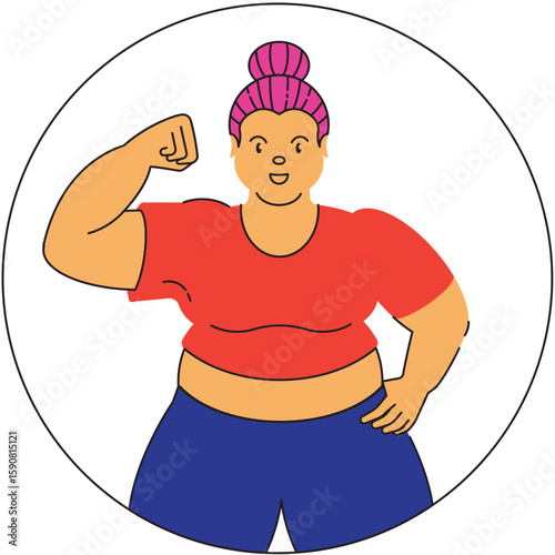 strength plus size women in the gym
