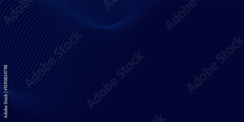 Premium background with diagonal dark blue lines pattern. Vector horizontal template for contemporary formal invitation, prestigious gift certificate, digital luxury business banner, luxury voucher.