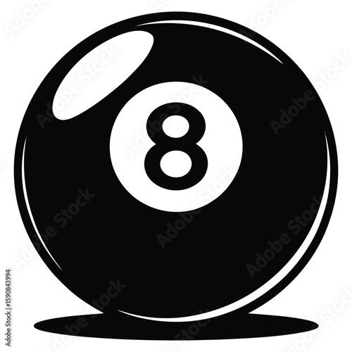 pool ball number eight