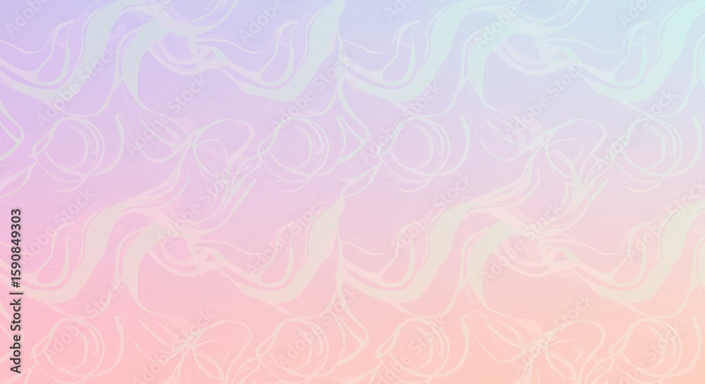 Fototapeta premium Pastel Gradient Abstract Pattern with Soft Flowing Lines for Modern Design